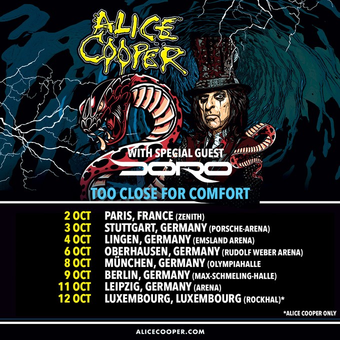 ALICE COOPER | Too Close For Comfort Tour 2024