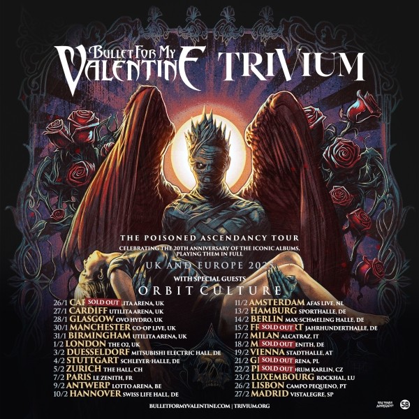 BULLET FOR MY VALENTINE + TRIVIUM EUROPE 2025