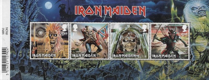 IRON MAIDEN Briefmarkenserie