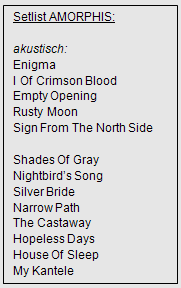 Setlist Amorphis