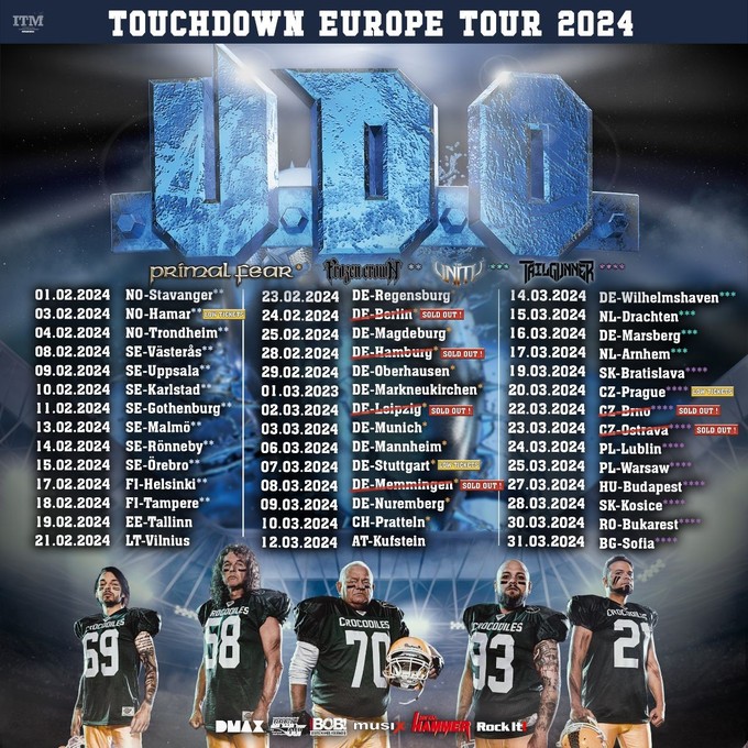 U.D.O. Touchdown World Tou 2024